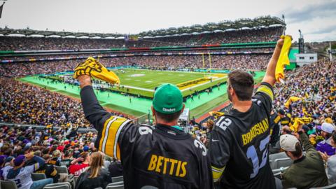 Steelers fans in Croke Park