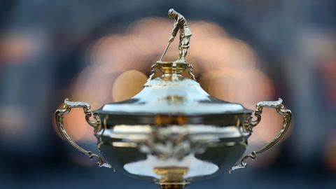 The Ryder Cup trophy