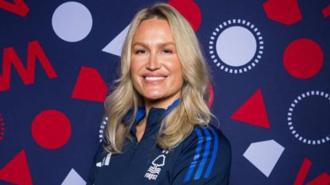 Chelsea Pitman in Nottingham Forest training attire