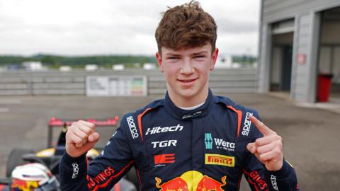 Fionn McLaughlin celebrates