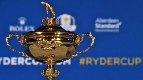 The Ryder Cup trophy
