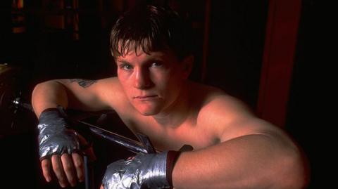 Ricky Hatton as a young fighter at his gym