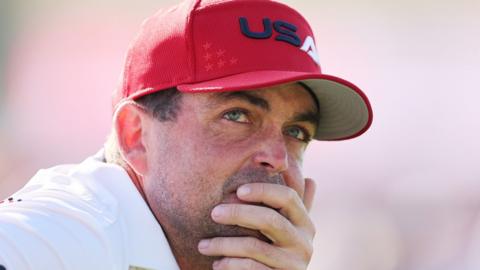 US Ryder Cup captain Keegan Bradley deep in thought