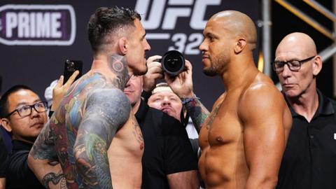 Tom Aspinall and Ciryl Gane face off before UFC 321 in Abu Dhabi