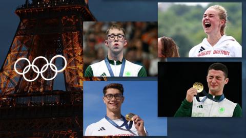 Hannah Scott, Daniel Wiffen, Rhys McClenaghan and Jack McMillan