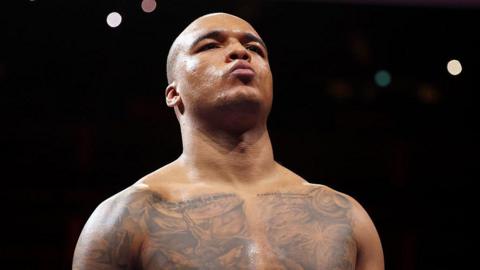 Fabio Wardley stares down Joseph Parker before their heavyweight bout