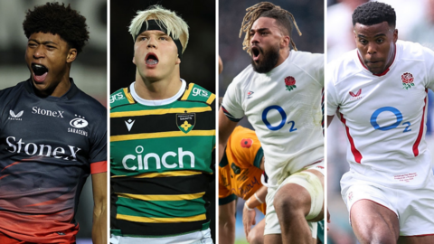 A split graphic of Noah Caluori, Henry Pollock, Chandler Cunningham-South and Immanuel Feyi-Waboso